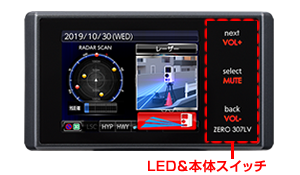 COMTEC コムテック レーザー&レーダー探知機　ZERO 307LV