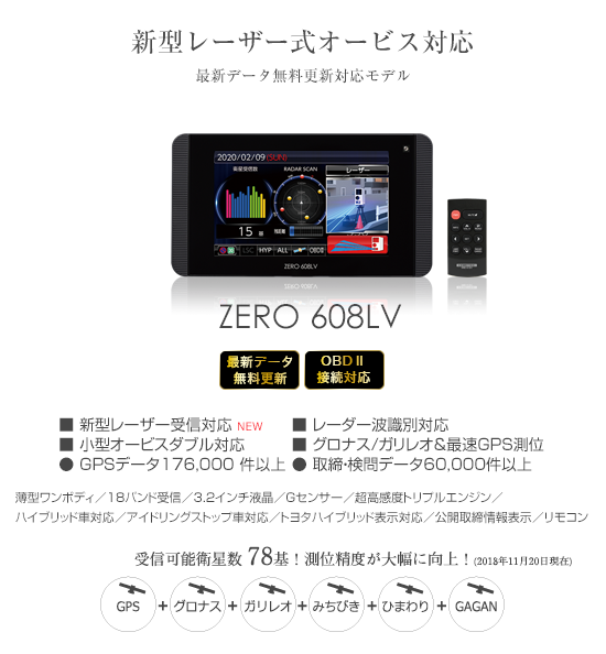 ドライビング・セーフティ・センサー ZERO 608LV