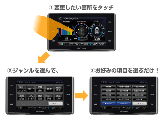 コムテックZERO709LVとZR-02 とWSD16G-709LV