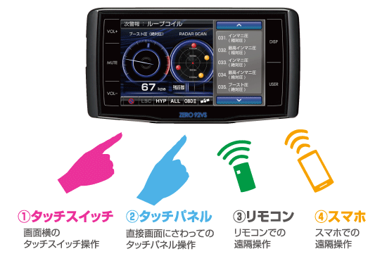 コムテック　ZERO92VS レーダー探知機