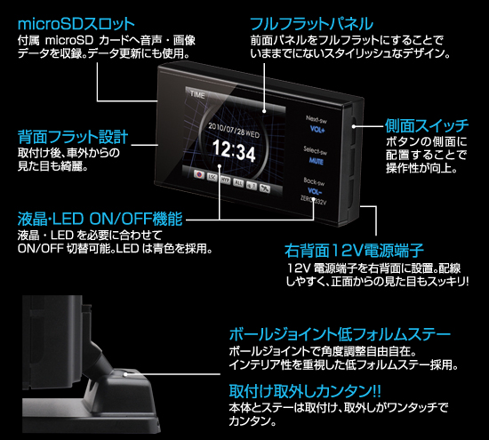 レーダー探知機 ZERO 332V