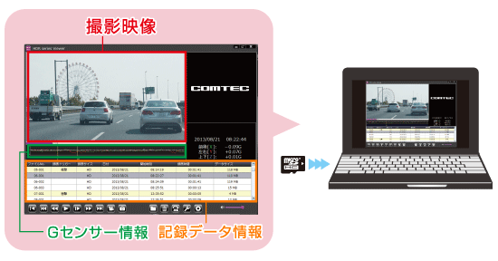 ドライブレコーダー HDR-101 | COMTEC 株式会社コムテック