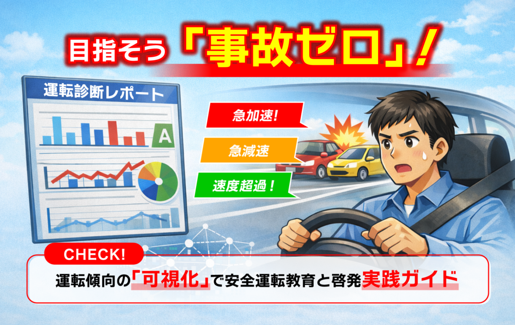 運転管理システムで目指す「事故ゼロ」｜運転傾向の可視化で安全運転を強化